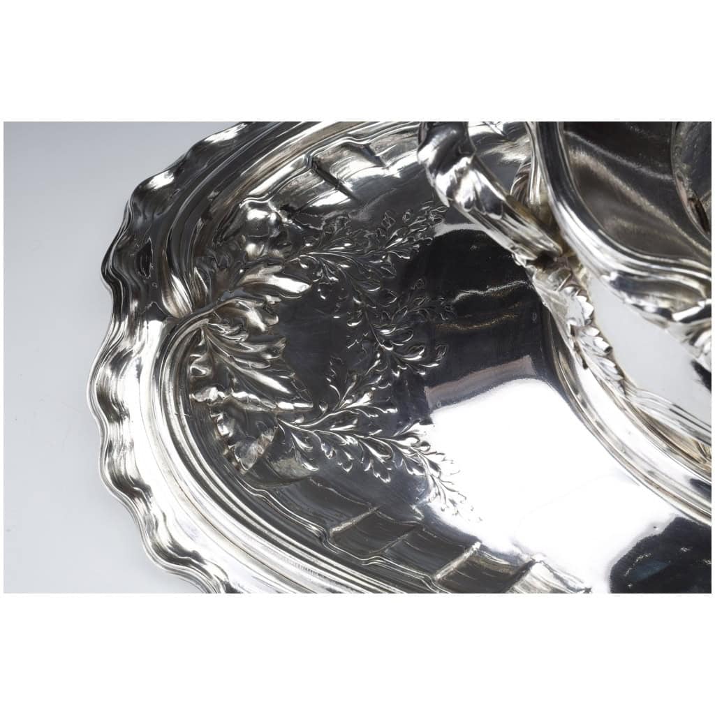 RISLER & CARRE – IMPORTANT STERLING SILVER CENTERPIECE XIXTH CENTURY 10