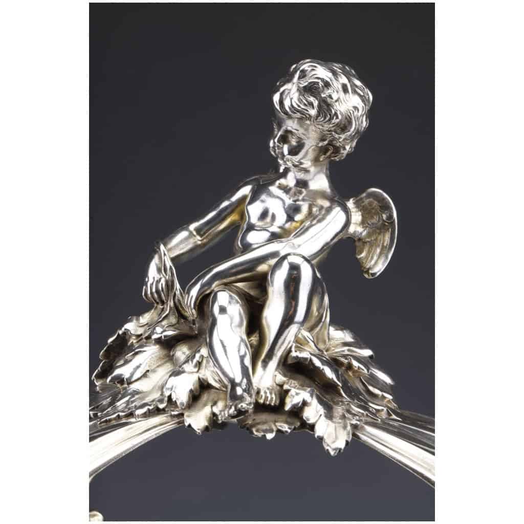 RISLER & CARRE – IMPORTANT STERLING SILVER CENTERPIECE XIXTH CENTURY 15