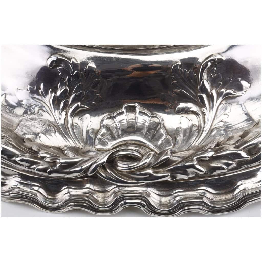 RISLER & CARRE – IMPORTANT STERLING SILVER CENTERPIECE XIXTH CENTURY 18