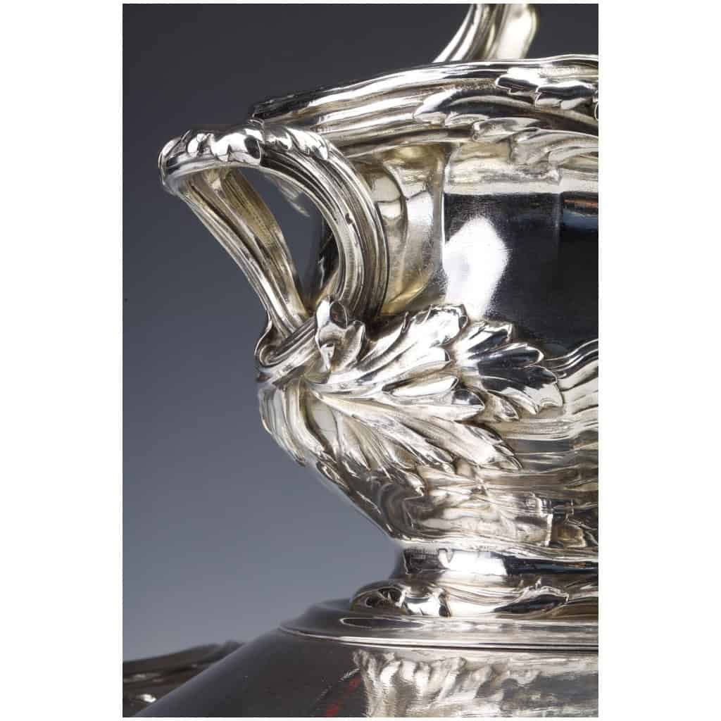 RISLER & CARRE – IMPORTANT STERLING SILVER CENTERPIECE XIXTH CENTURY 22