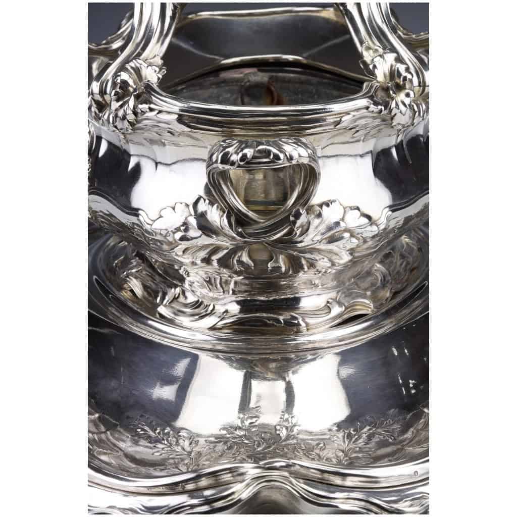 RISLER & CARRE – IMPORTANT STERLING SILVER CENTERPIECE XIXTH CENTURY 24