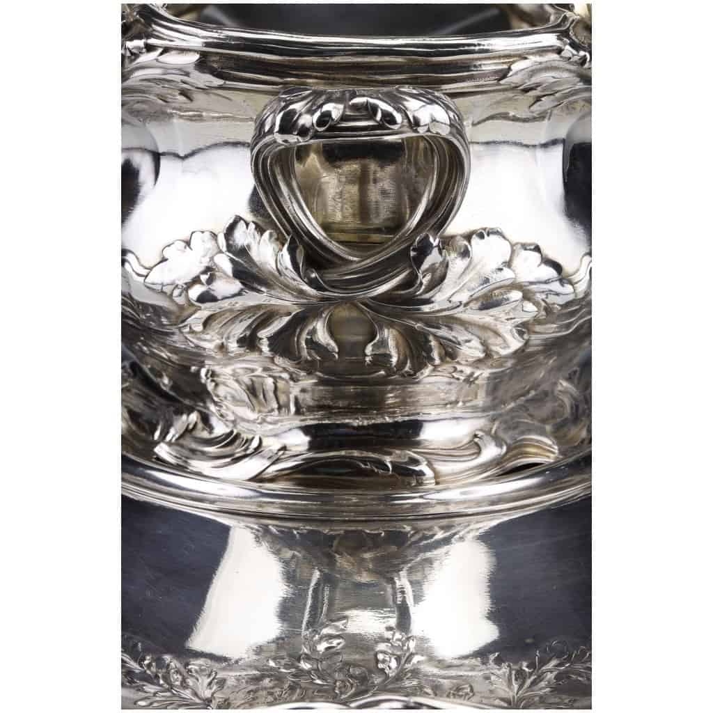 RISLER & CARRE – IMPORTANT STERLING SILVER CENTERPIECE XIXTH CENTURY 25