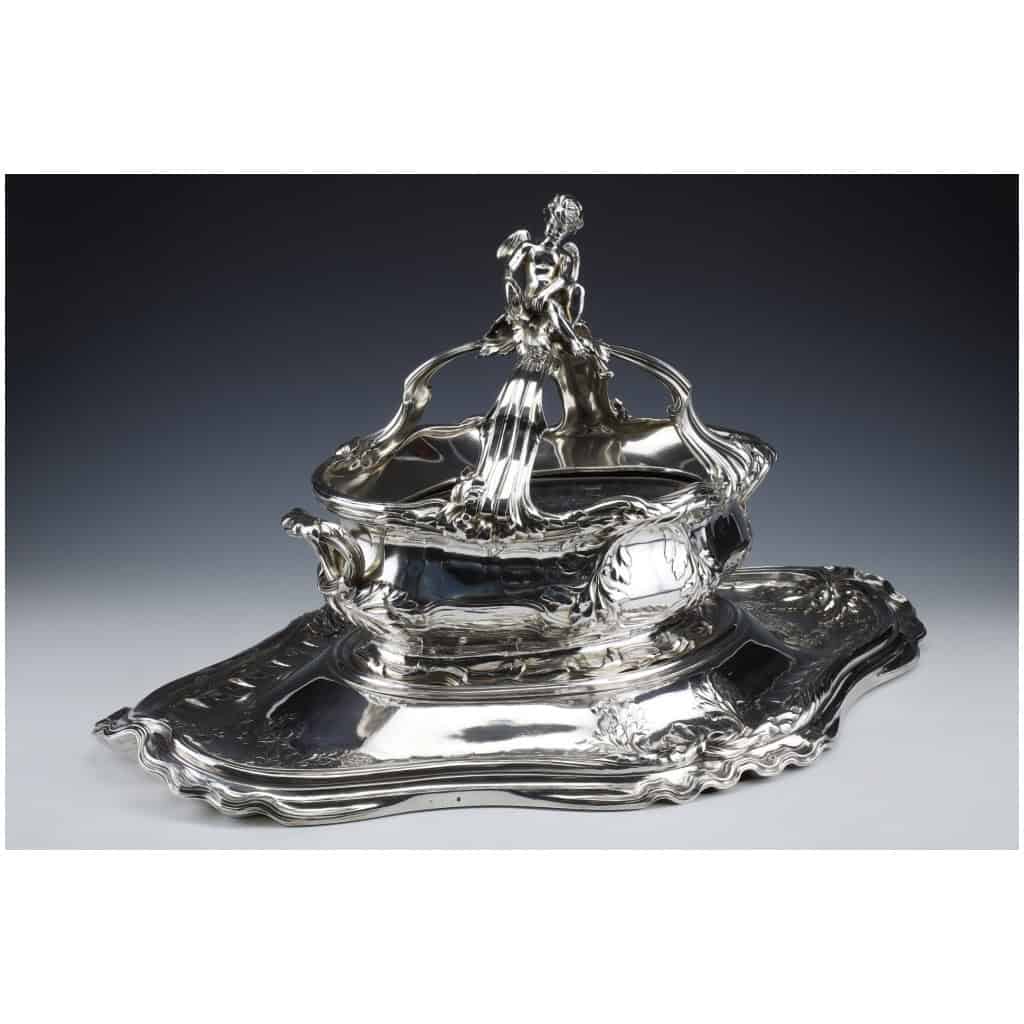 RISLER & CARRE – IMPORTANT STERLING SILVER CENTERPIECE XIXTH CENTURY 29