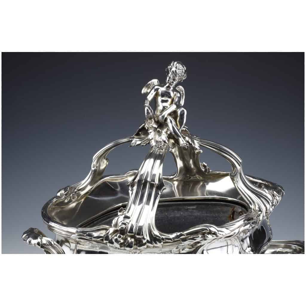 RISLER & CARRE – IMPORTANT STERLING SILVER CENTERPIECE XIXTH CENTURY 30