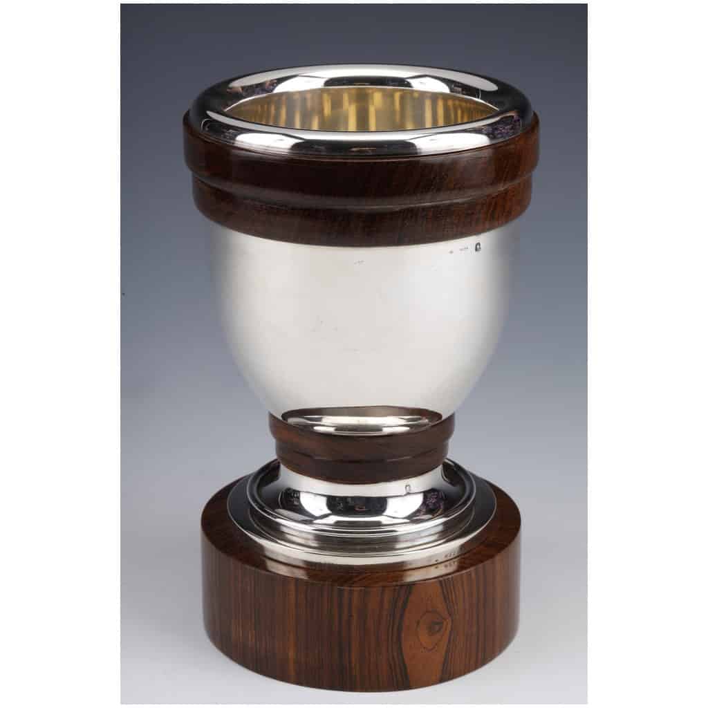 GUSTAVE KELLER – VASE EN ARGENT MASSIF ÉPOQUE ART DECO 11