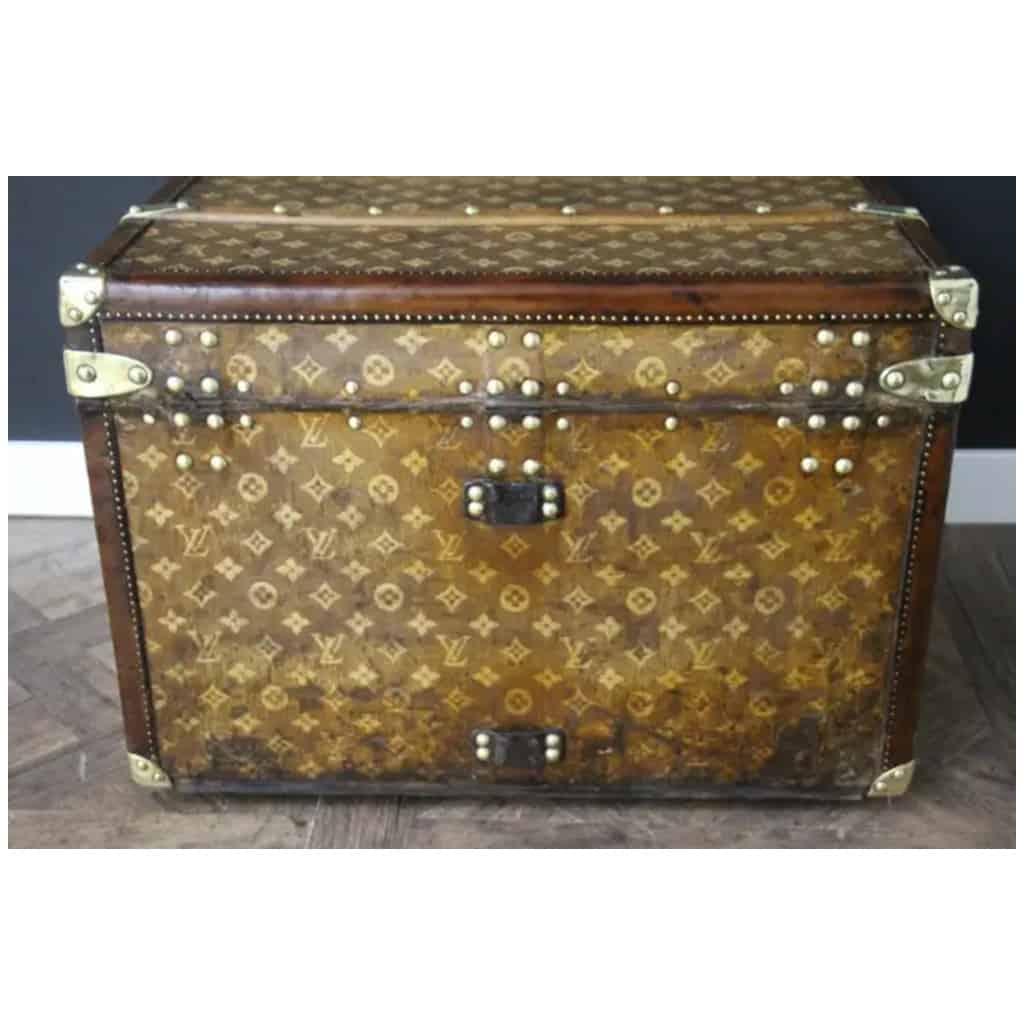 Small Louis Vuitton trunk from the 1890s, Vuitton woven canvas trunk 12