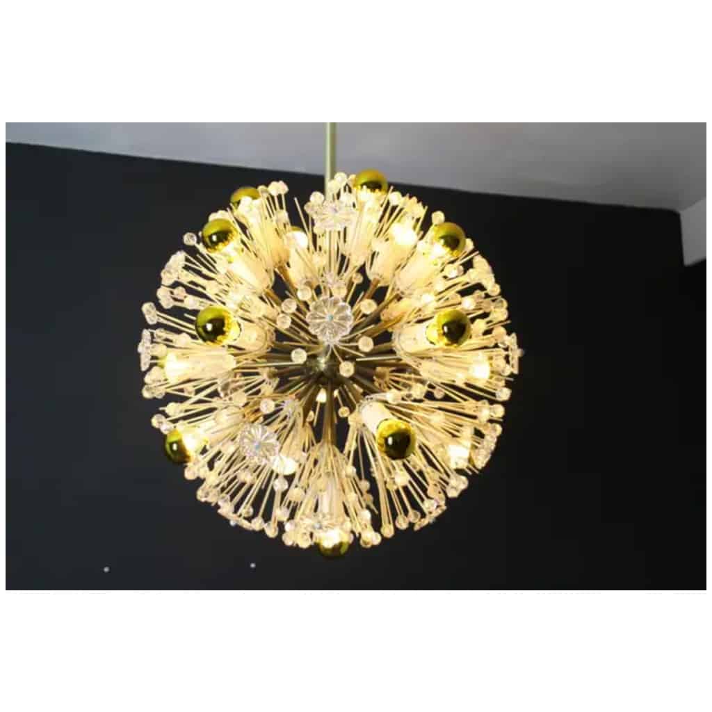 Emil Stejnar Snowflake chandelier, Sputnik snowball chandelier for Nikoll 50 cm 11