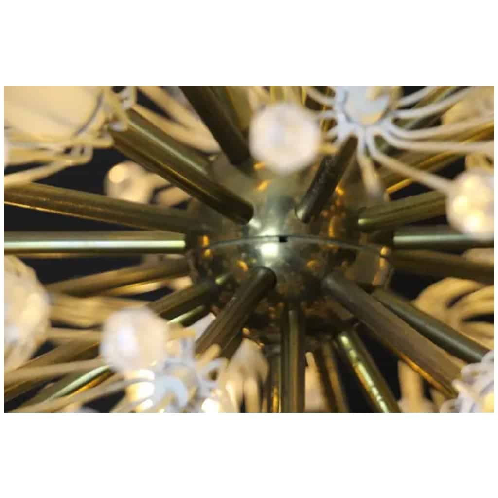 Emil Stejnar Snowflake chandelier, Sputnik snowball chandelier for Nikoll 50 cm 14