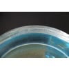 Paire de grands vases en verre de Murano doré et bleu turquoise par Costantini 35