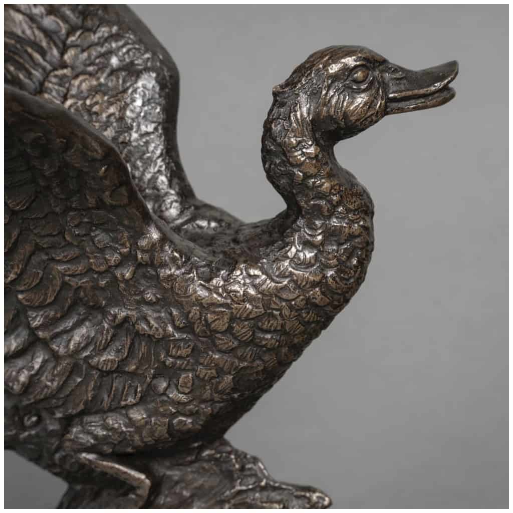Sculpture – L’ Envol Du Canard , Irénée Rochard (1906-1984) – Bronze 10