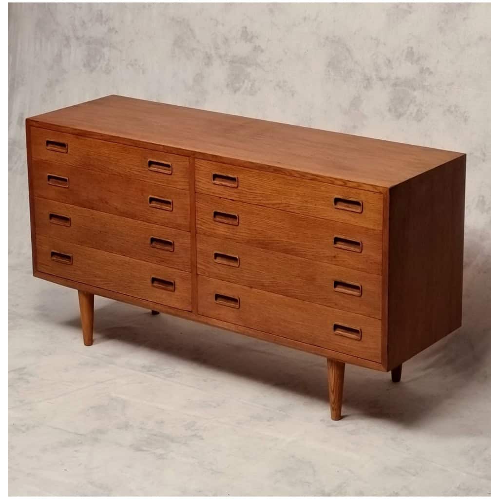 Scandinavian chest of drawers by Carlo Jensen – Hundevad & Co. – Oak – Ca 1960 4