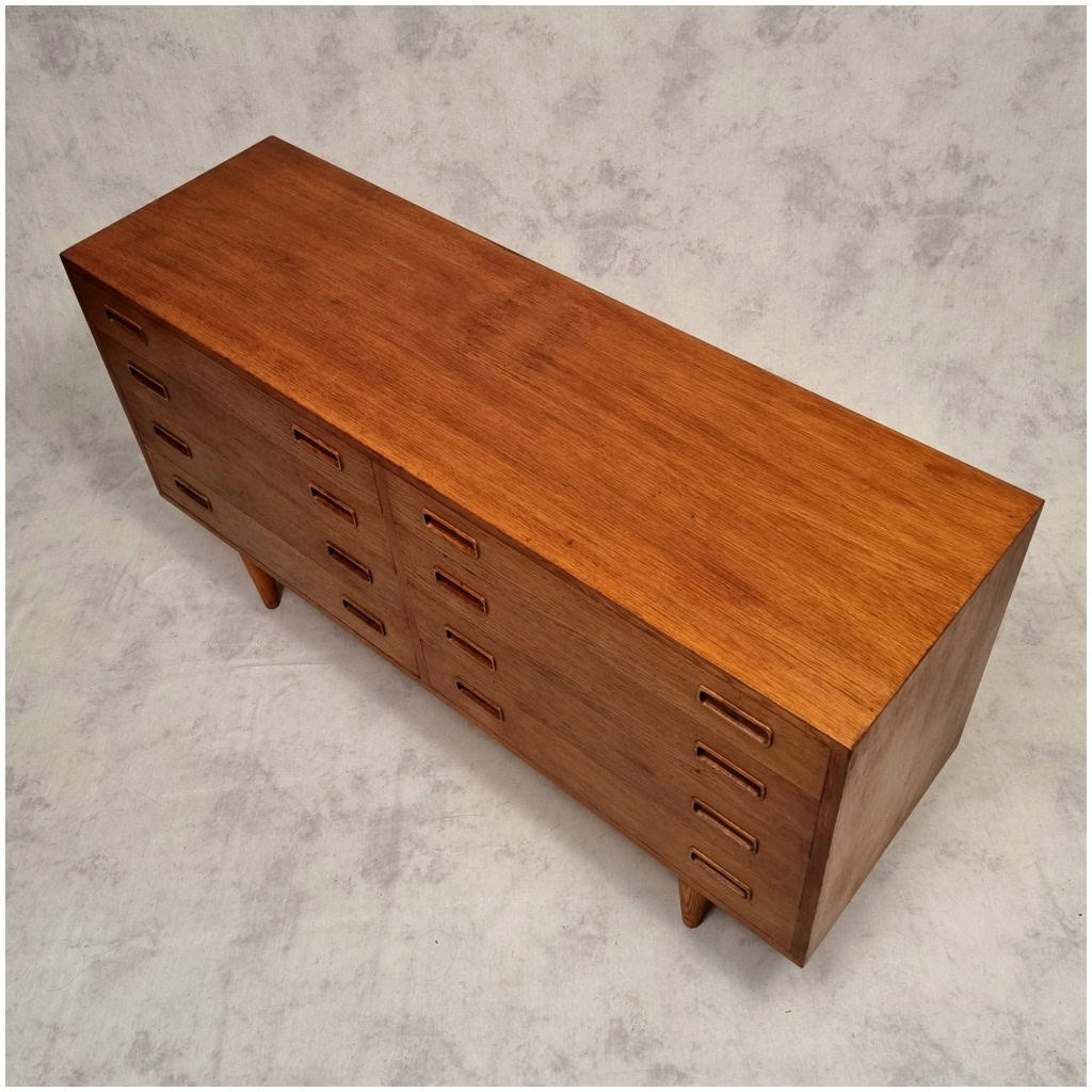 Scandinavian chest of drawers by Carlo Jensen – Hundevad & Co. – Oak – Ca 1960 6