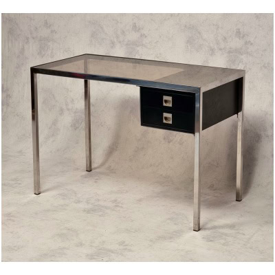 Desk by Guy Lefèvre – Metal & Wood – Ca 1970 3