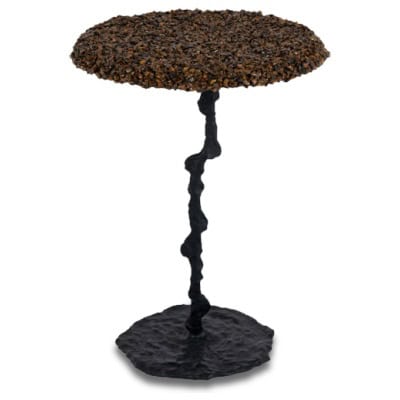 Semi-precious stone pedestal table. Contemporary work. 3