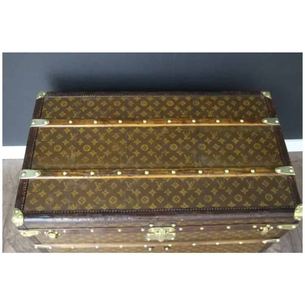 Malle Louis Vuitton 75 cm des années 1920, Malle Louis Vuitton ancienne en toile monogram 5