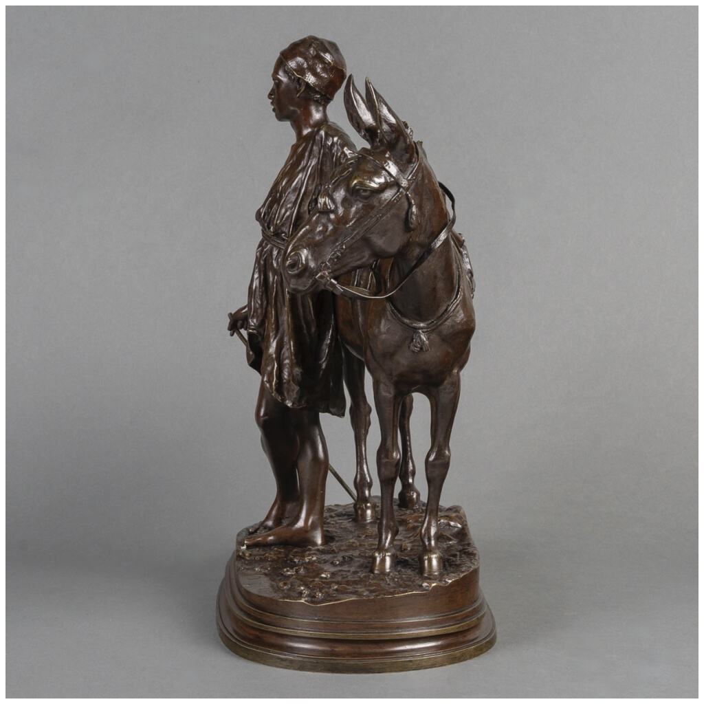 Groupe En Bronze , « L’ Anier Du Caire » , Alfred Dubucand (1828-1894) 7