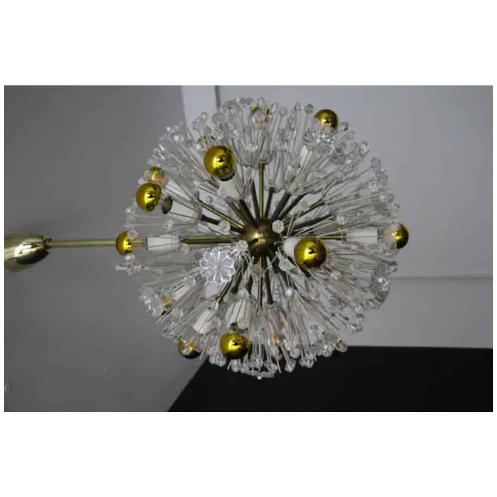 Emil Stejnar Snowflake chandelier, Sputnik snowball chandelier for Nikoll 50 cm 6