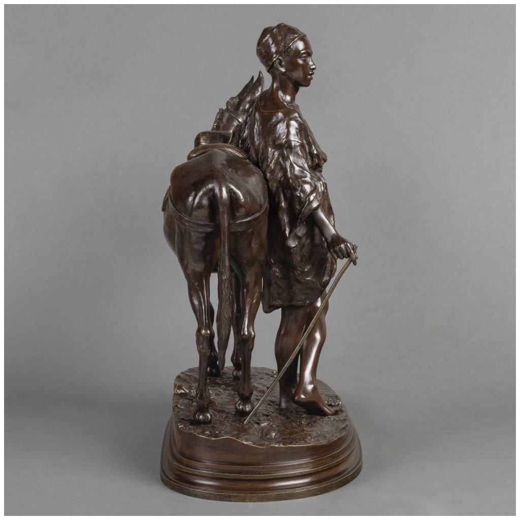 Groupe En Bronze , « L’ Anier Du Caire » , Alfred Dubucand (1828-1894) 10