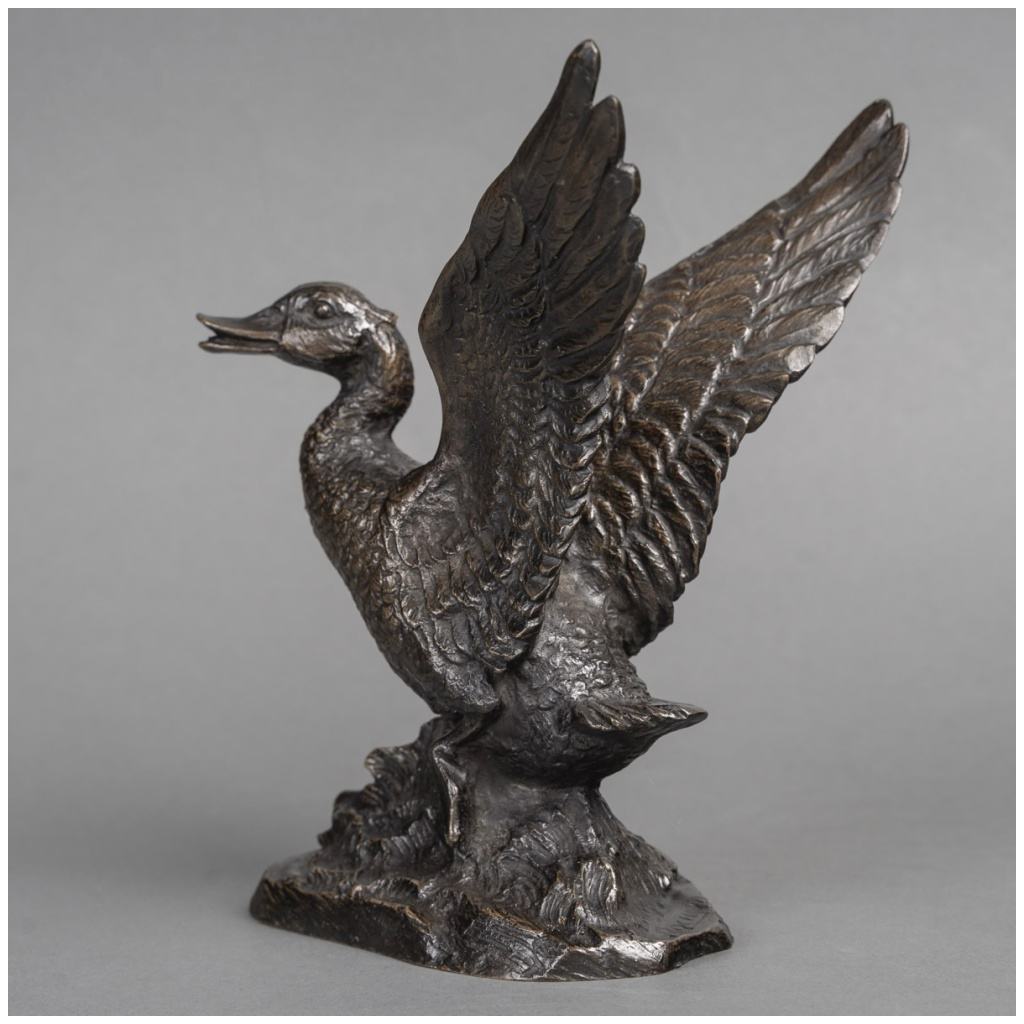 Sculpture – The Flight of the Duck, Irénée Rochard (1906-1984) – Bronze 6
