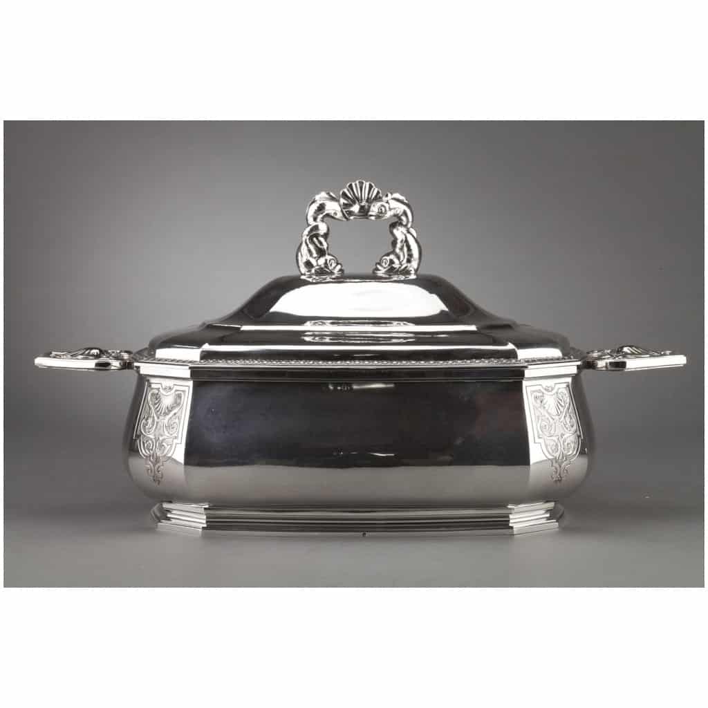 ORFÈVRE BANCELIN – SOUPIÈRE EN ARGENT MASSIF VERS 1950/1960 5