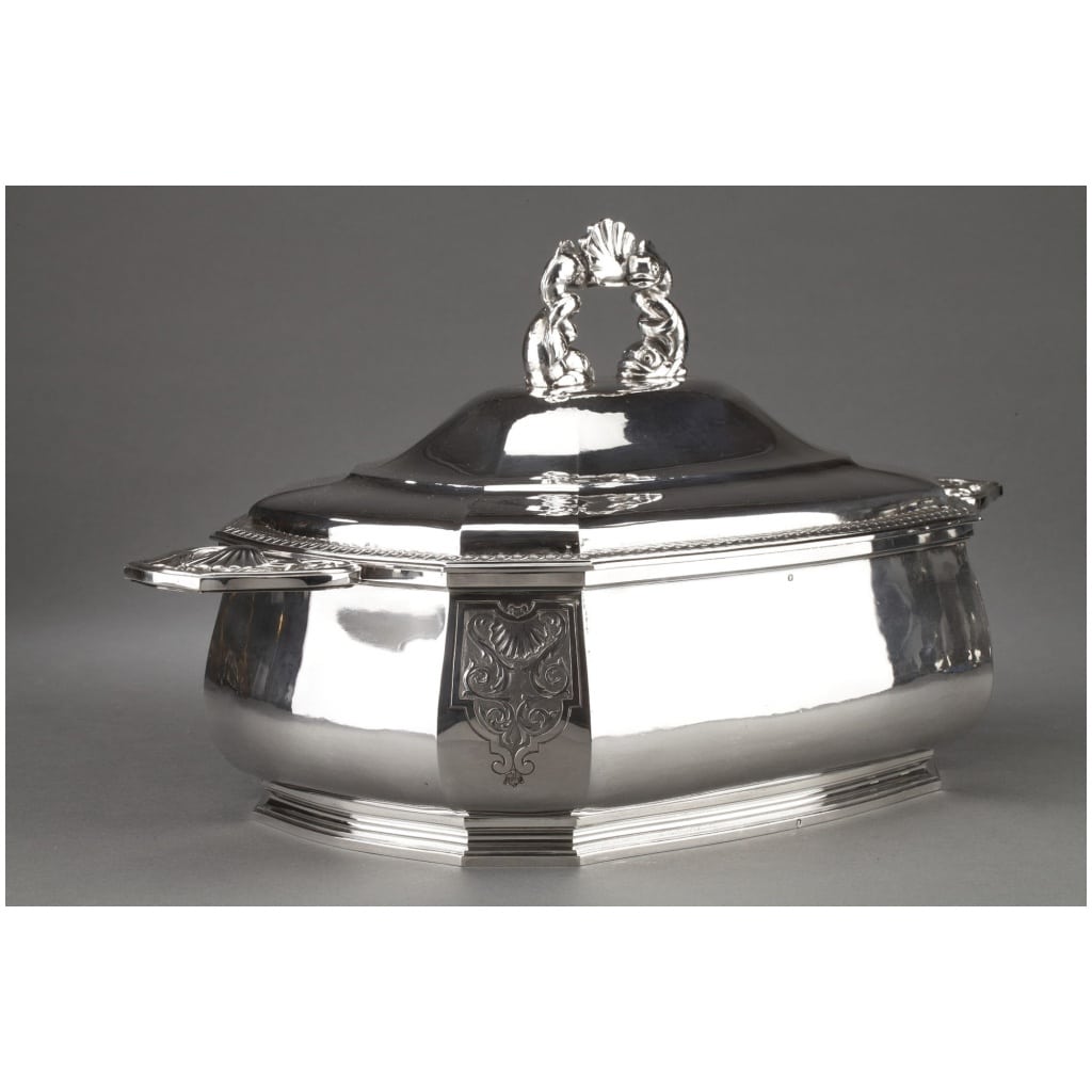 GOLDSMITH BANCELIN – STERLING SILVER TUREEN CIRCA 1950/1960 11