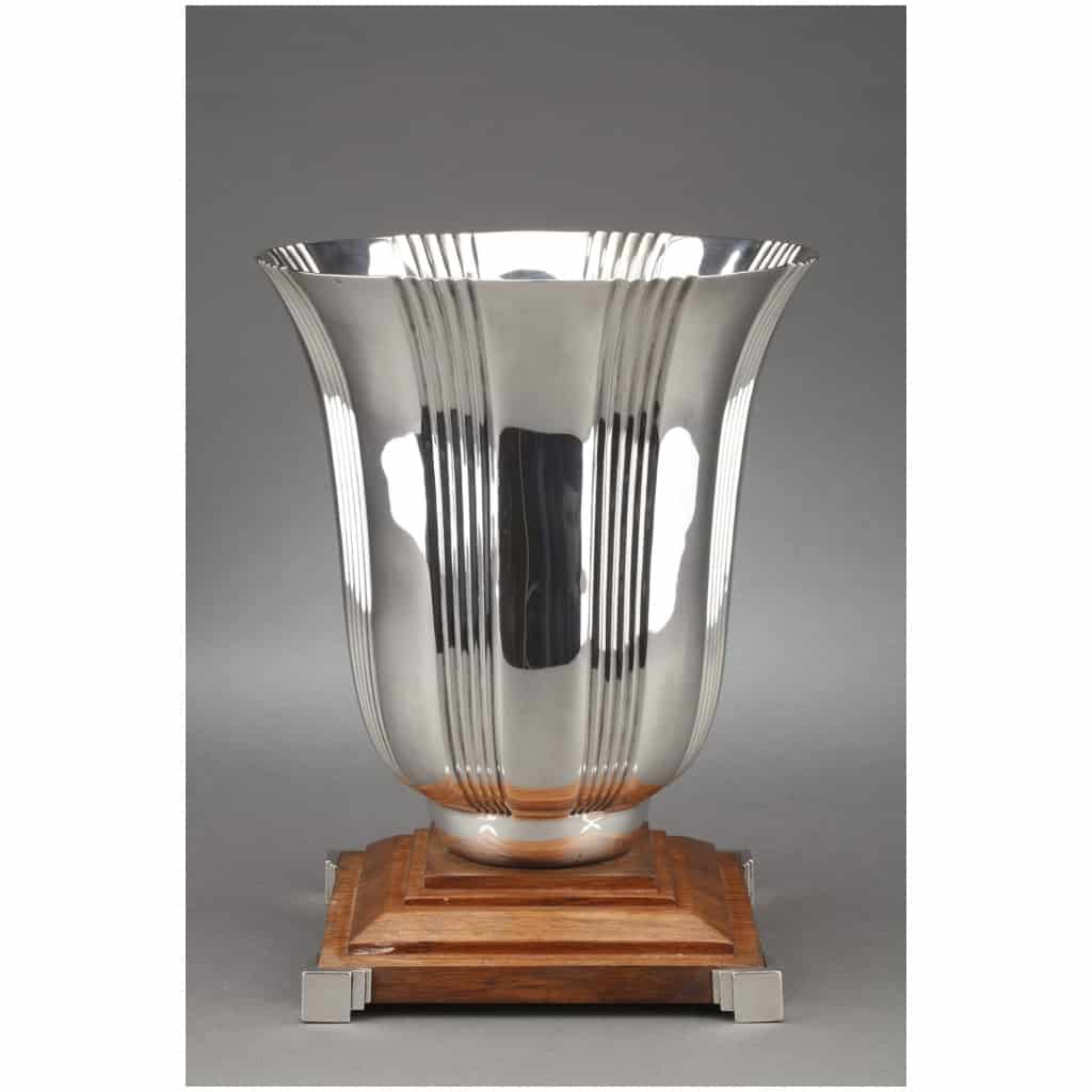 ORFÈVRE LAPPARRA – VASE EN ARGENT MASSIF ÉPOQUE ART DECO 4