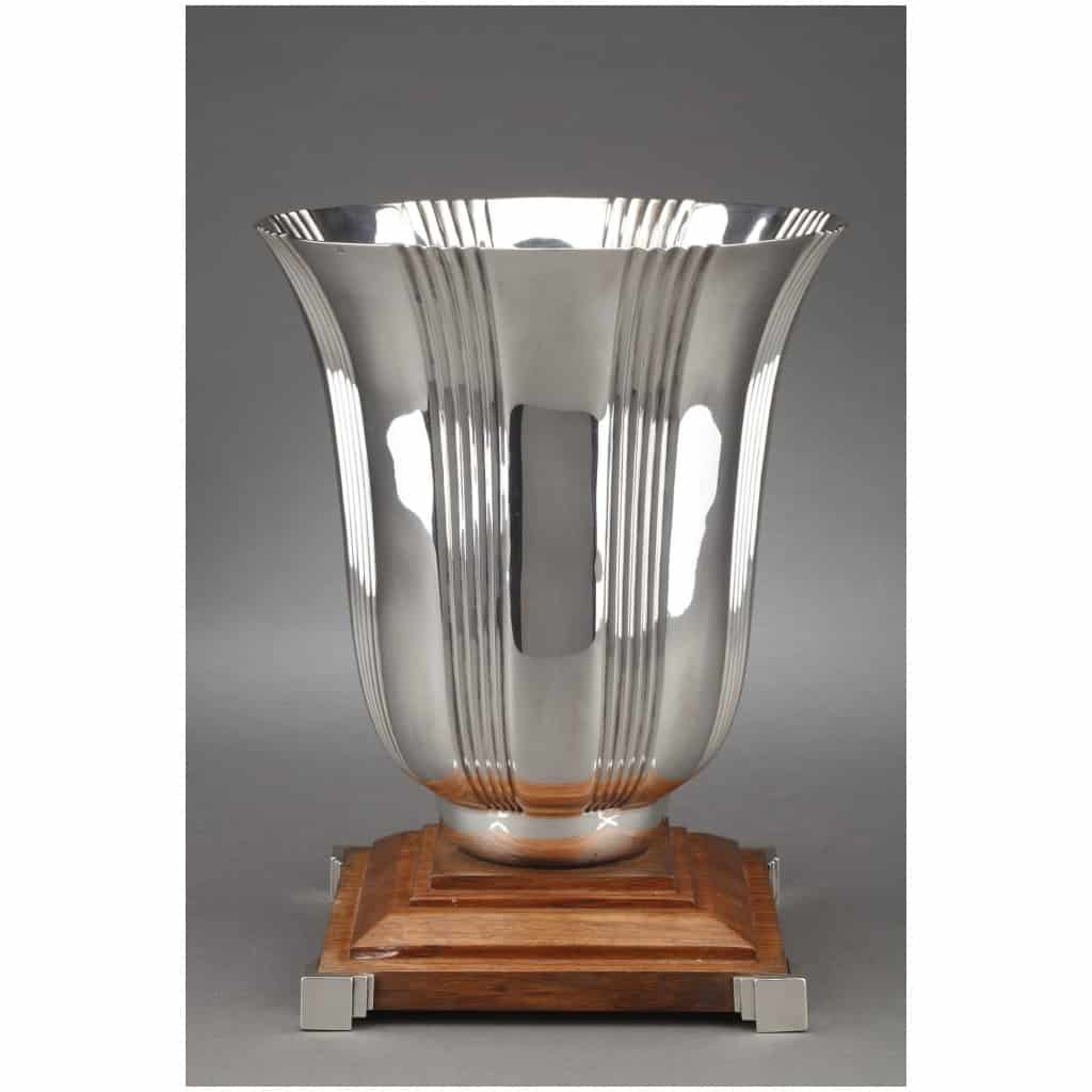 ORFÈVRE LAPPARRA – VASE EN ARGENT MASSIF ÉPOQUE ART DECO 5