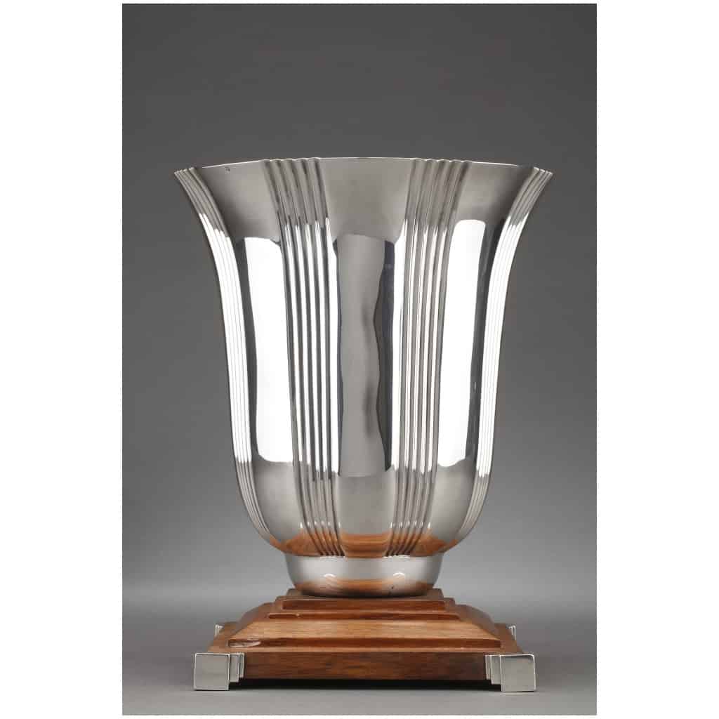 ORFÈVRE LAPPARRA – VASE EN ARGENT MASSIF ÉPOQUE ART DECO 3