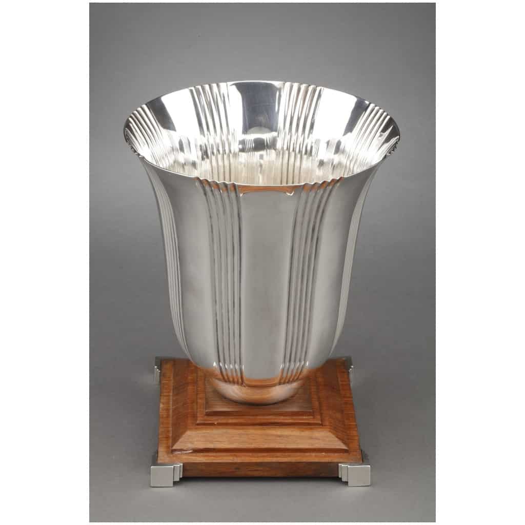 ORFÈVRE LAPPARRA – VASE EN ARGENT MASSIF ÉPOQUE ART DECO 6