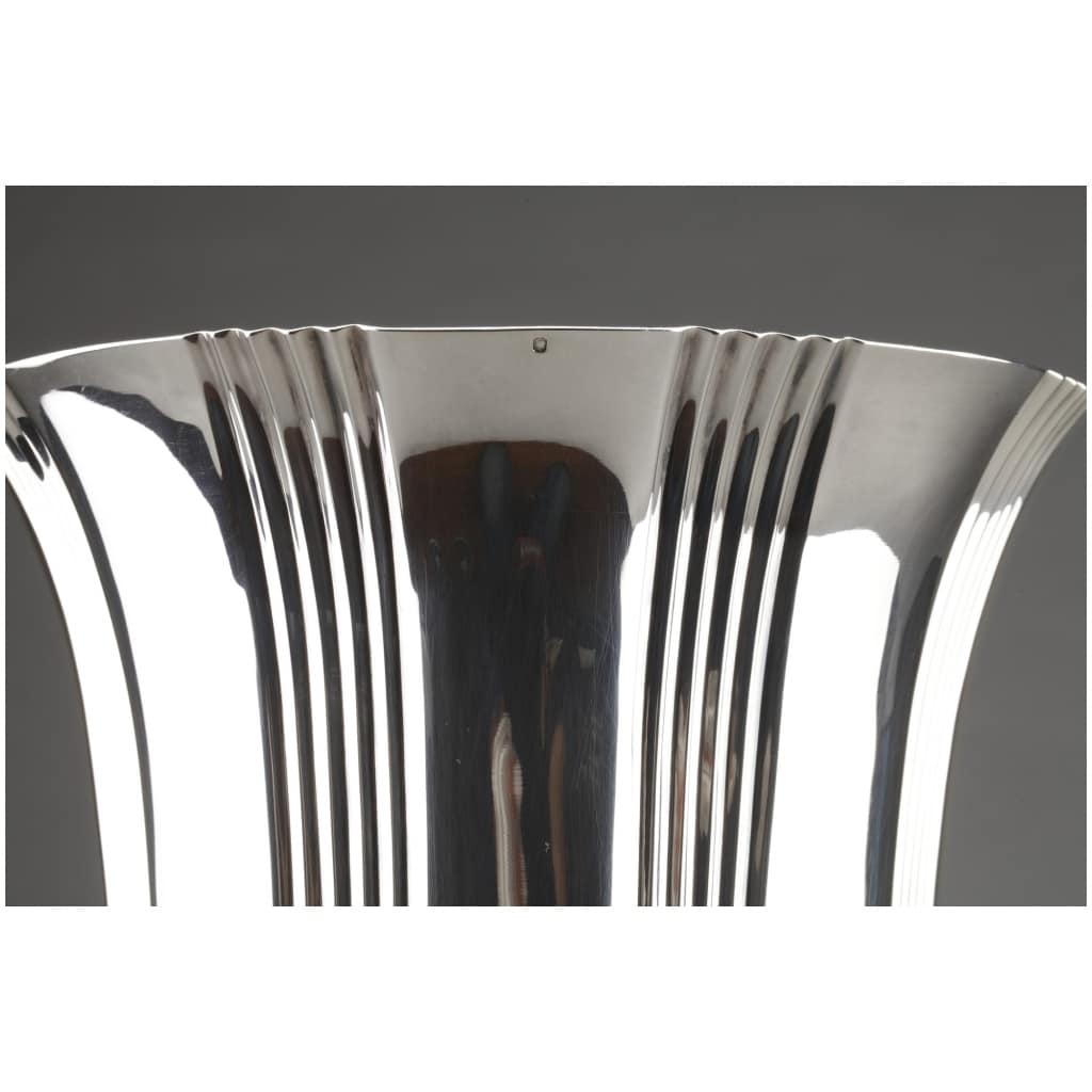 ORFÈVRE LAPPARRA – VASE EN ARGENT MASSIF ÉPOQUE ART DECO 15