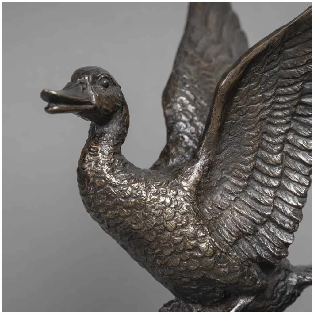 Sculpture – The Flight of the Duck, Irénée Rochard (1906-1984) – Bronze 5