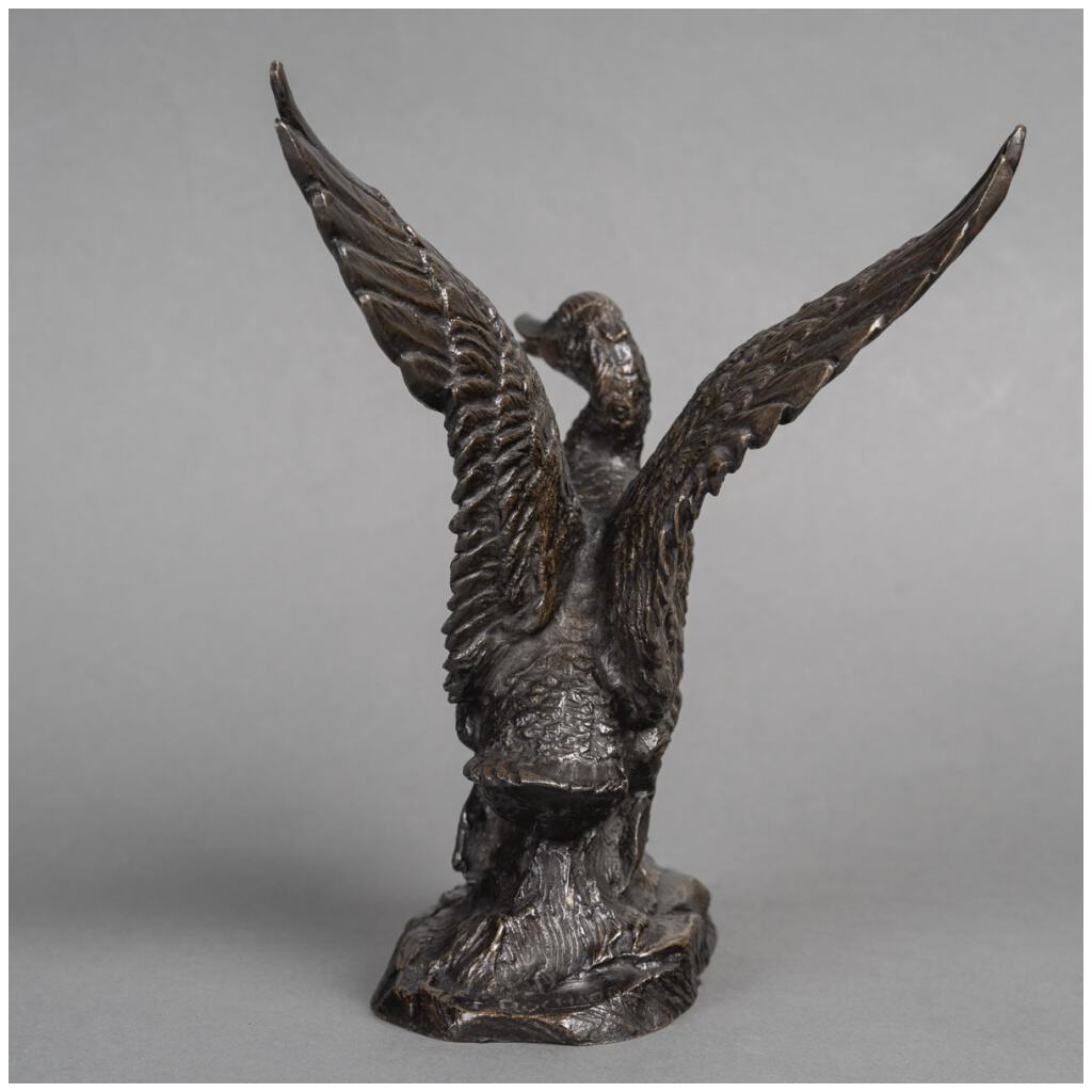 Sculpture – L’ Envol Du Canard , Irénée Rochard (1906-1984) – Bronze 7
