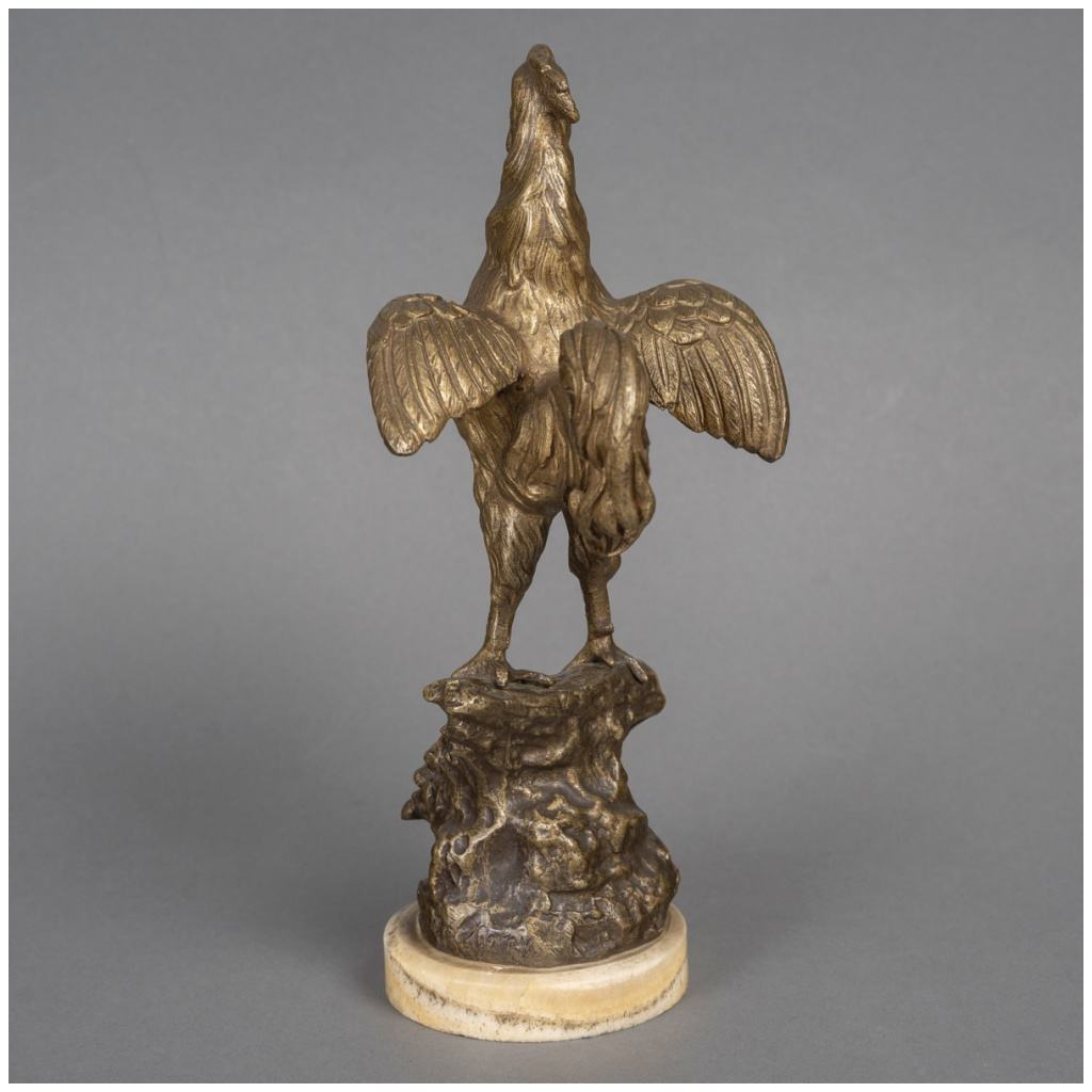 Sculpture – Le Coq , Oscar Ruffoni (1874-1946) – Bronze 7