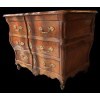 Commode Bordelaise Louis XV Arbalète 18è Siècle En Bois Fruitier Mouluré Et Sculpté 3 Tiroirs 23