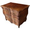 Commode Bordelaise Louis XV Arbalète 18è Siècle En Bois Fruitier Mouluré Et Sculpté 3 Tiroirs 22