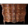 Commode Bordelaise Louis XV Arbalète 18è Siècle En Bois Fruitier Mouluré Et Sculpté 3 Tiroirs 27
