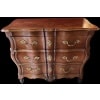 Commode Bordelaise Louis XV Arbalète 18è Siècle En Bois Fruitier Mouluré Et Sculpté 3 Tiroirs 28