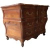Commode Bordelaise Louis XV Arbalète 18è Siècle En Bois Fruitier Mouluré Et Sculpté 3 Tiroirs 31