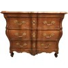 Commode Bordelaise Louis XV Arbalète 18è Siècle En Bois Fruitier Mouluré Et Sculpté 3 Tiroirs 20
