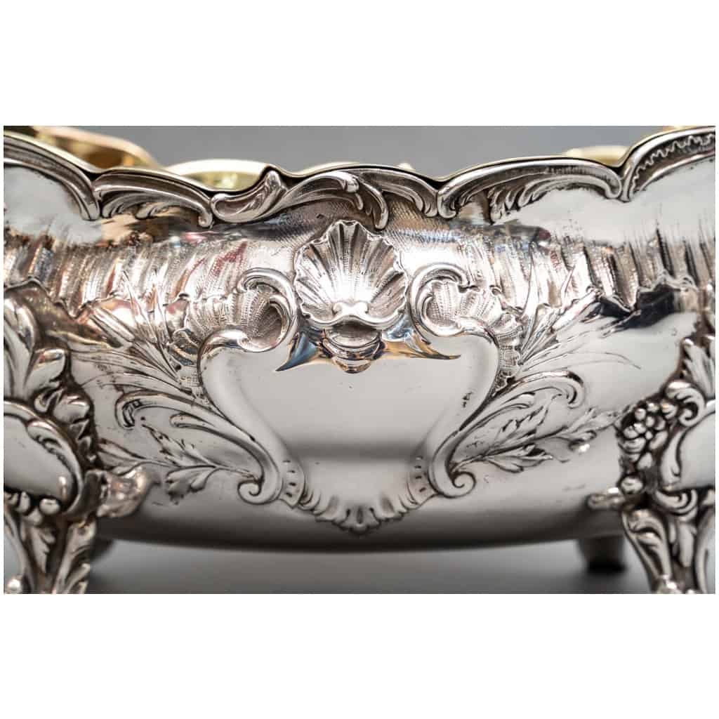 GOLDSMITH: JB FRANCOIS – IMPORTANT STERLING SILVER PLANTER XIXE4