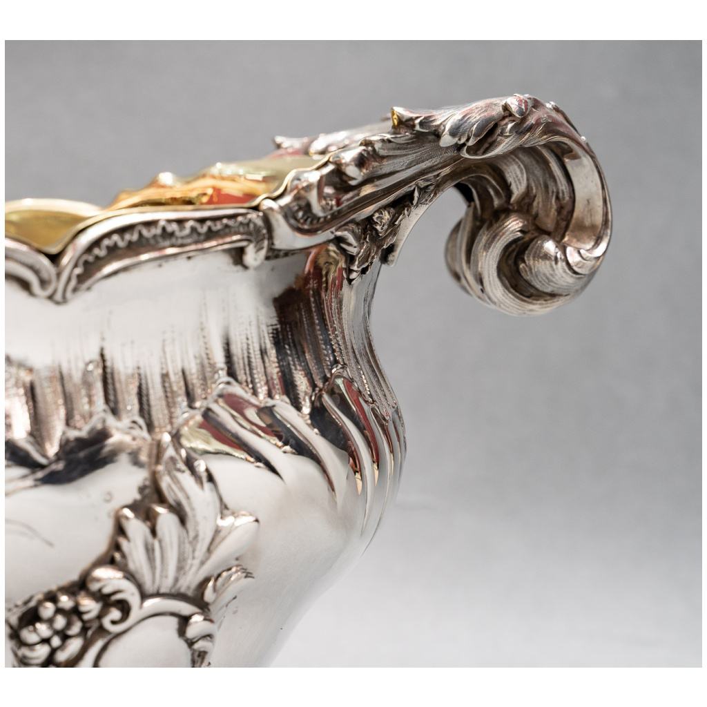 GOLDSMITH: JB FRANCOIS – IMPORTANT STERLING SILVER PLANTER XIXE7