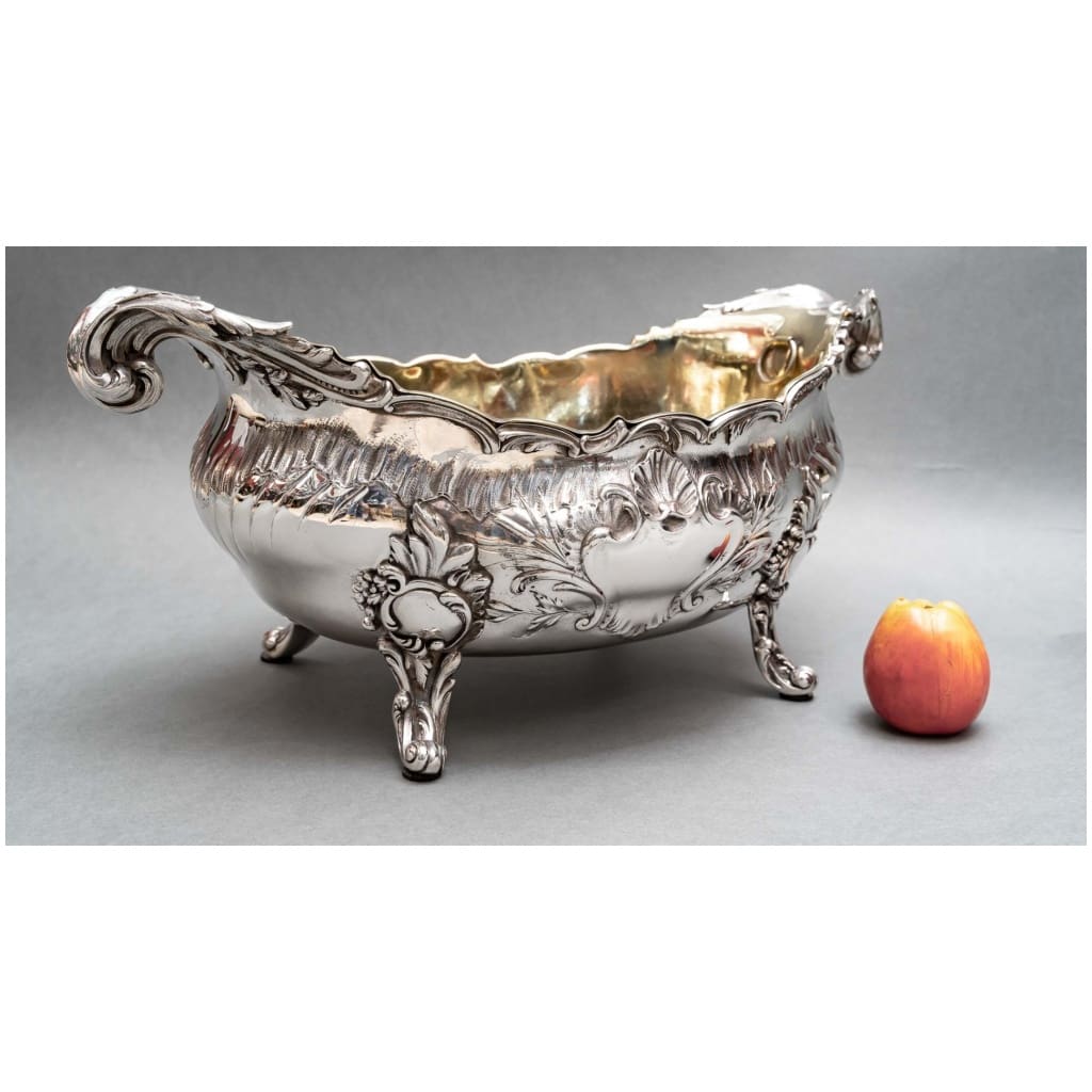 GOLDSMITH: JB FRANCOIS – IMPORTANT STERLING SILVER PLANTER XIXE9