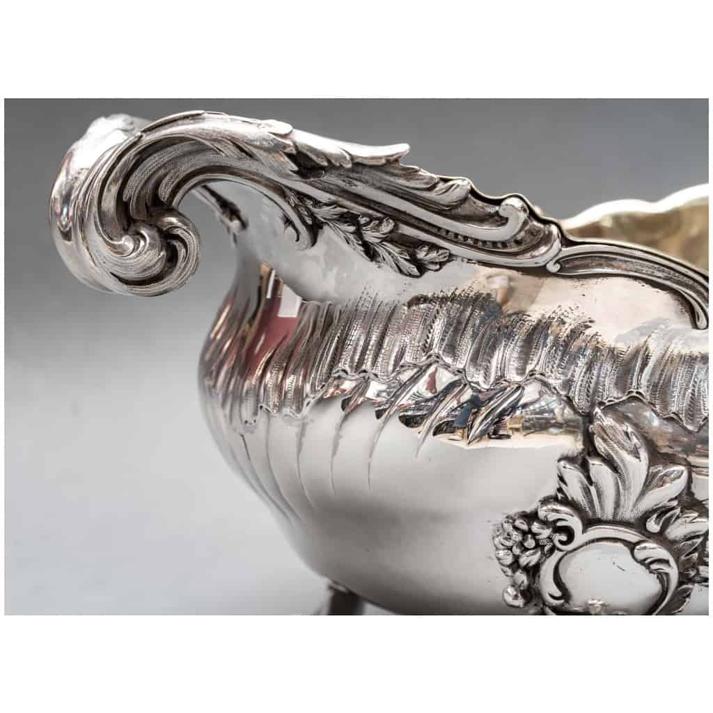 GOLDSMITH: JB FRANCOIS – IMPORTANT STERLING SILVER PLANTER XIXE10