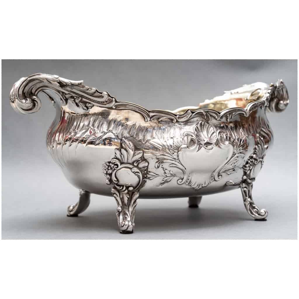 GOLDSMITH: JB FRANCOIS – IMPORTANT STERLING SILVER PLANTER XIXE11