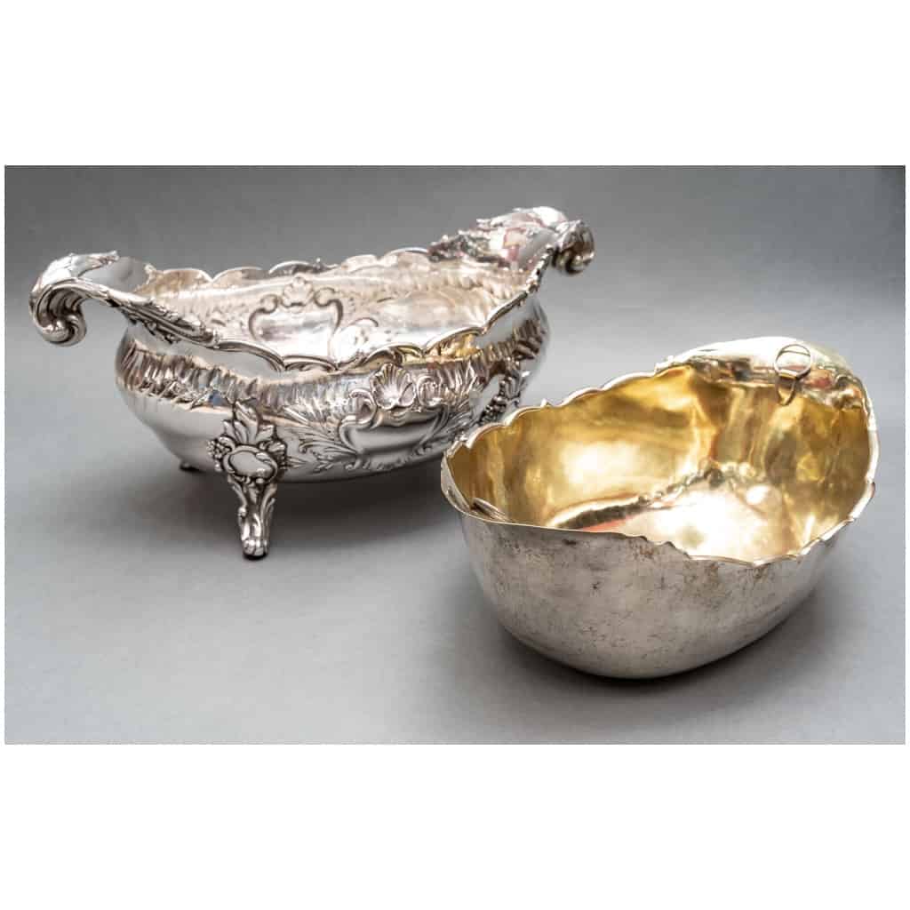 GOLDSMITH: JB FRANCOIS – IMPORTANT STERLING SILVER PLANTER XIXE12