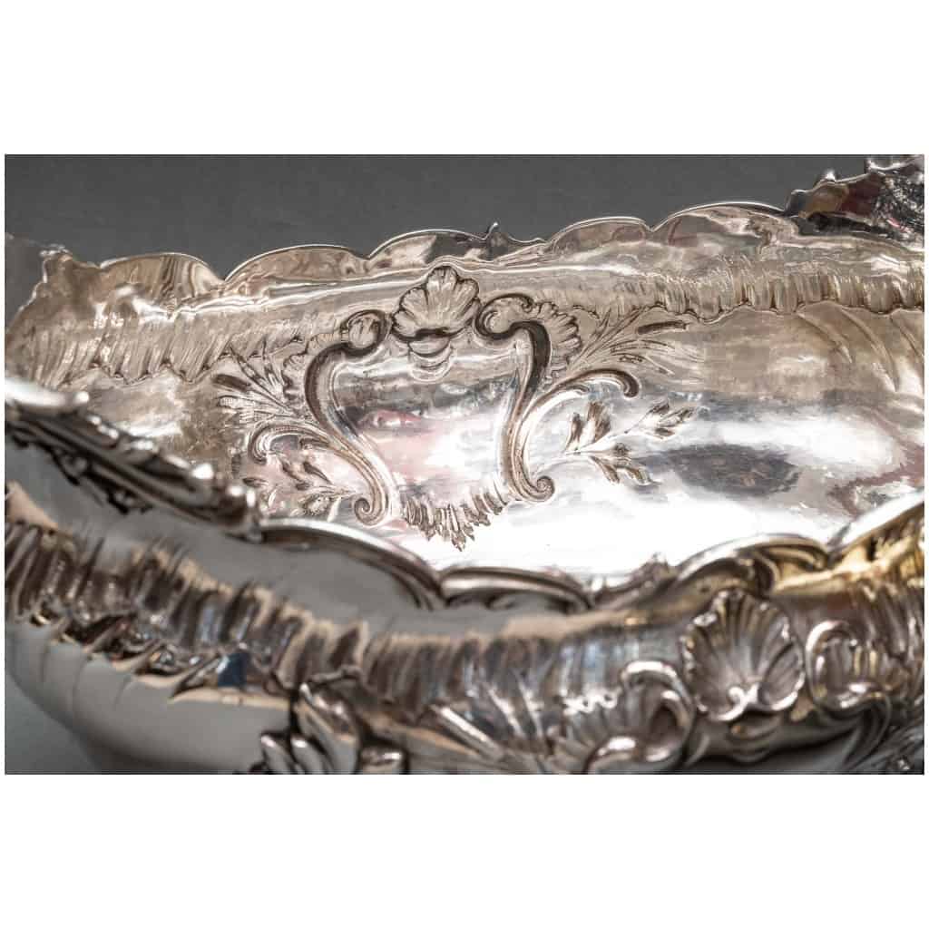 GOLDSMITH: JB FRANCOIS – IMPORTANT STERLING SILVER PLANTER XIXE13