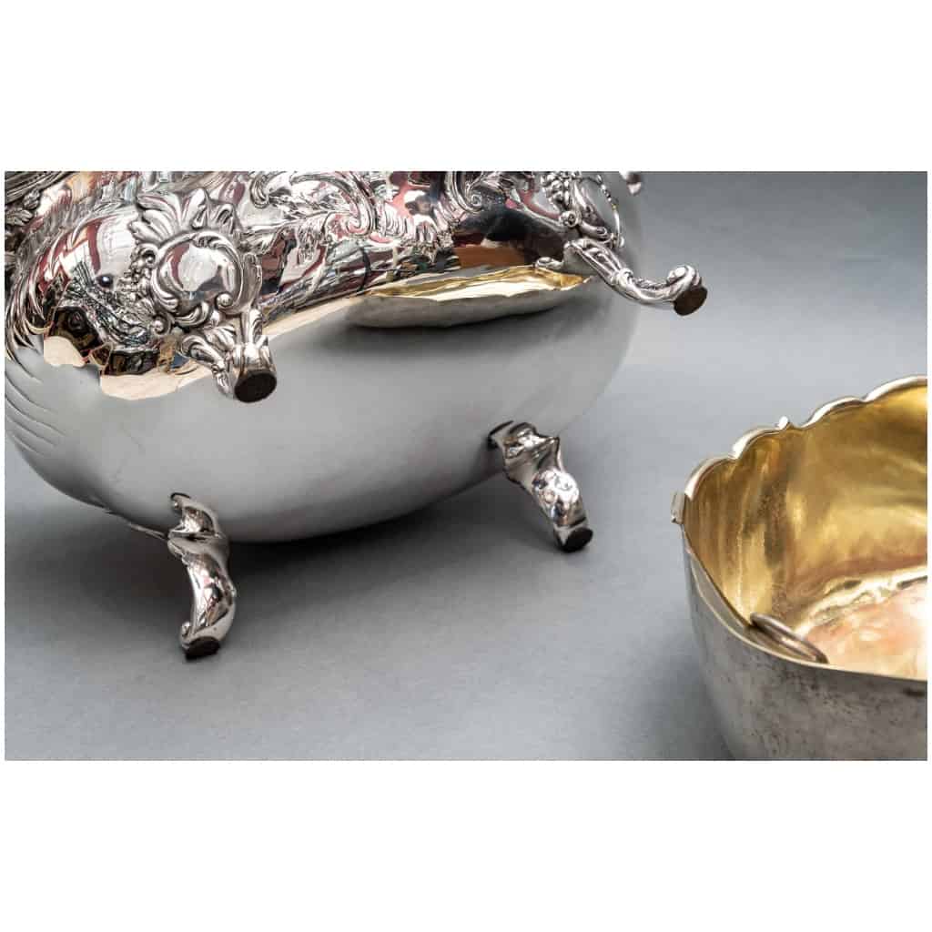 GOLDSMITH: JB FRANCOIS – IMPORTANT STERLING SILVER PLANTER XIXE14