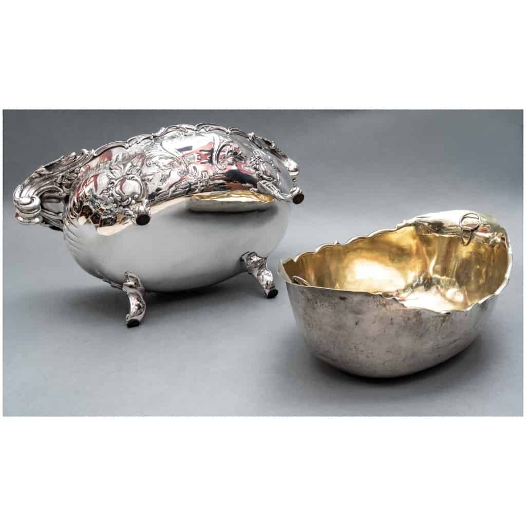 GOLDSMITH: JB FRANCOIS – IMPORTANT STERLING SILVER PLANTER XIXE15