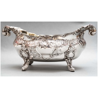 GOLDSMITH: JB FRANCOIS – IMPORTANT STERLING SILVER PLANTER XIXE