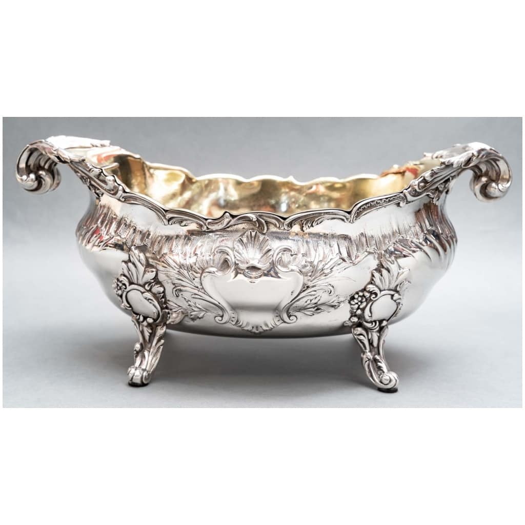 GOLDSMITH: JB FRANCOIS – IMPORTANT STERLING SILVER PLANTER XIXE18